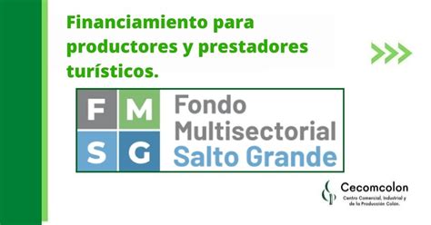 Financiamiento Fondo Multisectorial Salto Grande Cecom Colon