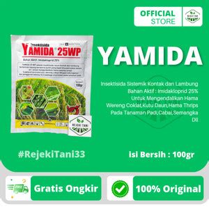 Jual Insektisida YAMIDA 25 WP 100 Gram Mengendalikan Hama Wereng Dan