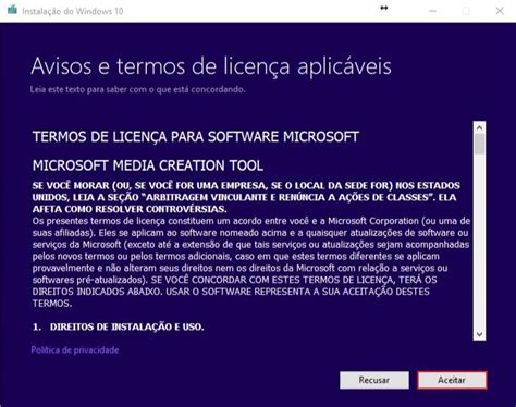 Realizando O Download E Instalação Do Windows 10 Versão Microsoft