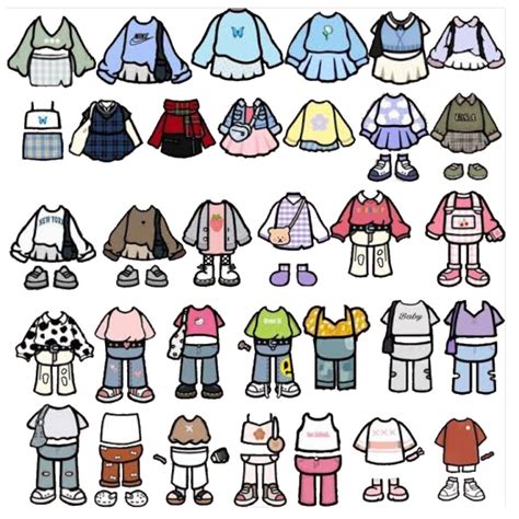 Toca Life Girl Clothes Kağıt Oyuncak Bebek Şirin çizim Boyama Kitapları