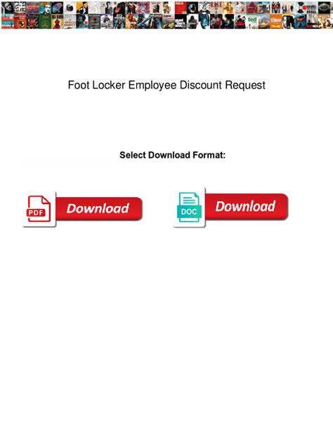 Fillable Online Foot Locker Employee Discount Request Form Fax Email Print Pdffiller