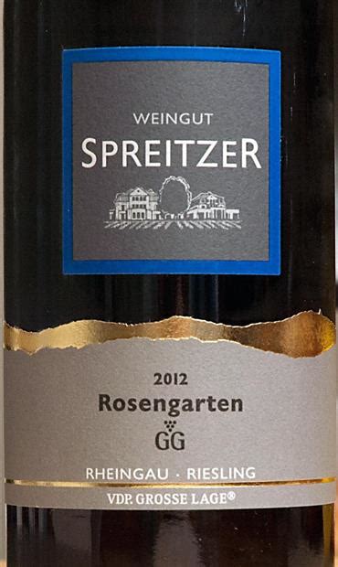 Weingut Spreitzer Oestricher Lenchen Rosengarten Riesling Gro Es