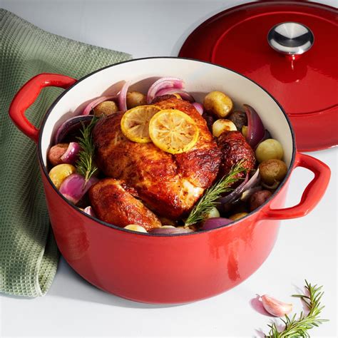 Tramontina Gourmet 5 5 Qt Cast Iron Dutch Oven 80131 047ds The Home Depot