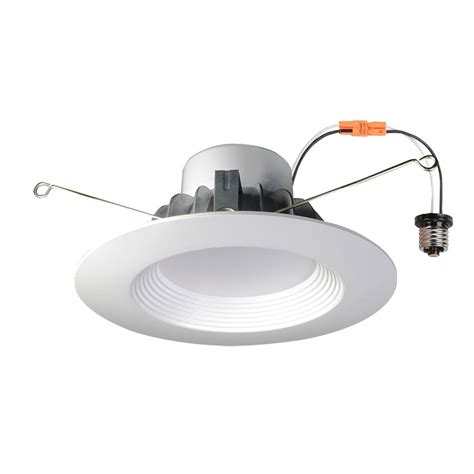 Utilitech Pro 65 Watt Equivalent Matte White Dimmable LED Recessed