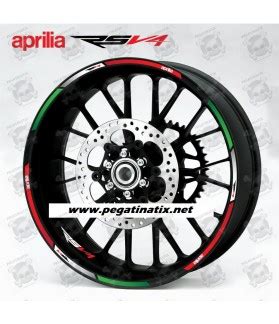 Aprilia Rsv Tricolore Wheel Decals Stickers Rim Stripes Pcs Rsv