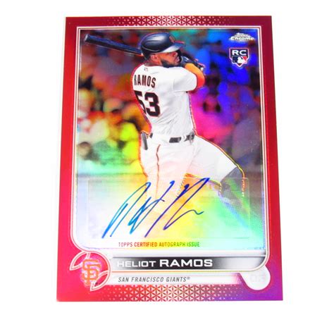 Heliot Ramos San Francisco Giants Topps Chrome Autograph Issue AC HR