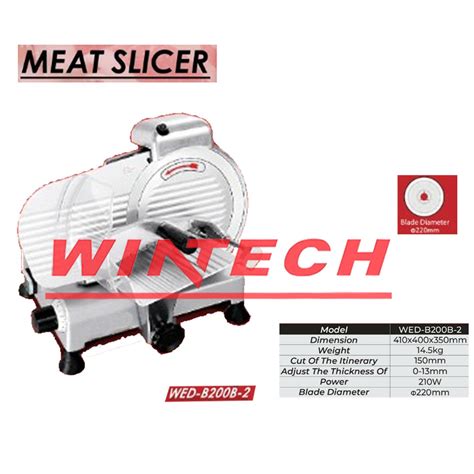 Jual Wed B B Electric Meat Slicer Mesin Pengiris Daging Shopee