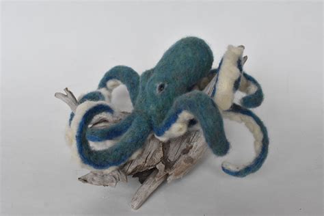 Needle Felted Octopus Etsy Needle Felting Felt Needle