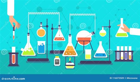 Chemical Equipment in Chemistry Analysis Laboratory. Science School ...