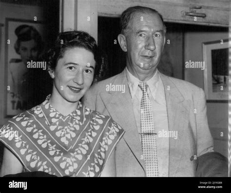 Mr. Neville Shute Norway and his daughter Heather. December 01, 1955. (Photo by Bert Power ...