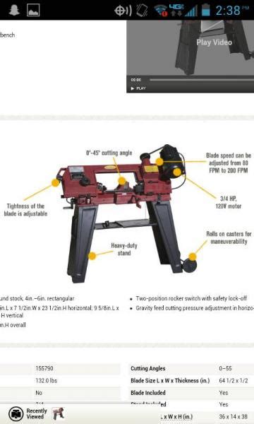 Anyone have a northern tool band saw?