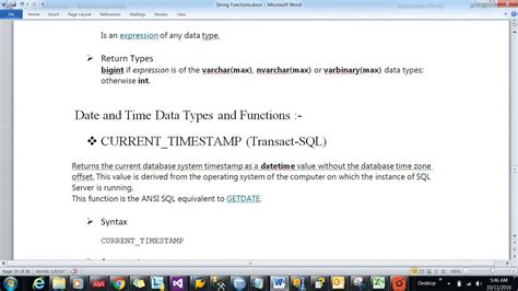 Date And Time Functions In Sql Server Part I Current Timestamp And Dateadd Youtube