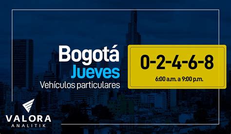 Pico Y Placa En Bogotá Hoy 24 De Noviembre