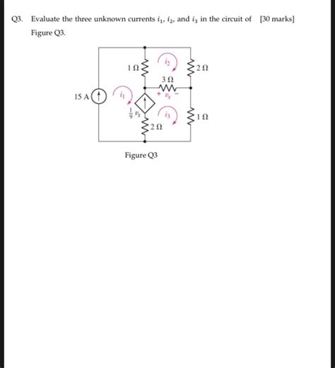 Solved Q Evaluate The Three Unknown Currents I Iz And Iz Chegg