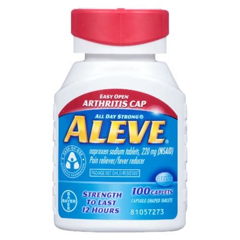 Aleve Arthritis Cap Naproxen Sodium 220mg Caplets 100 Ct Kroger