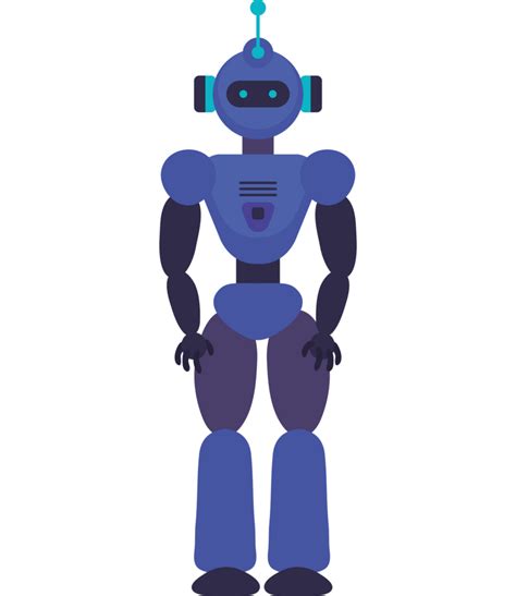 Azul Ai Robot Futurista 24096682 PNG