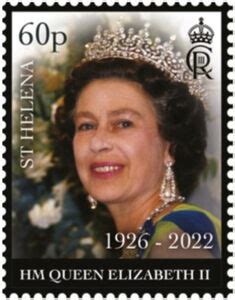 Stamp Queen Elizabeth II Saint Helena Queen Elizabeth II Memorial