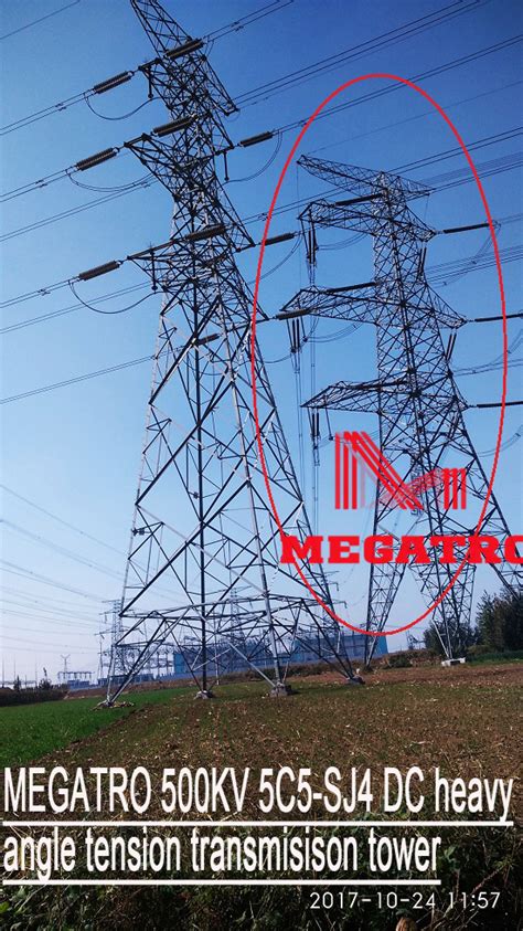 Megatro 500kv 5c5 Sj4 Double Circuit Angular Transmission Structure