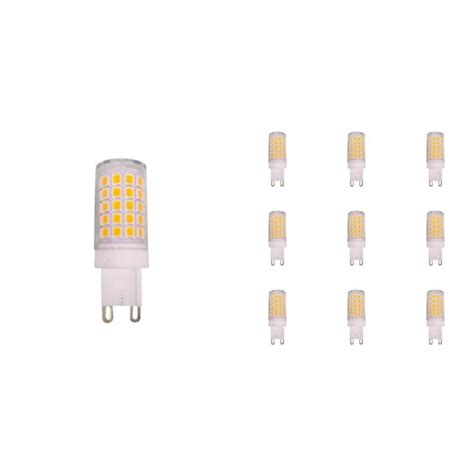 Kit 10 Lâmpadas LED Halopin G9 3000K 3W Bivolt Galaxy 1320 Inspire Home