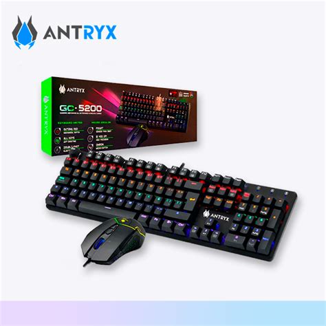 Kit Gaming Teclado Mecanico Mouse Antryx Gc Red Switch Rayotec