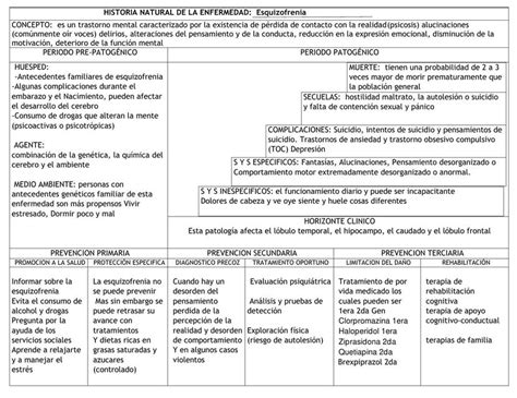 Historia Natural De La Enfermedad Esquizofrenia ADNO UDocz