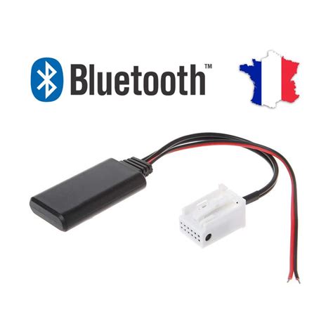 Bluetooth Adaptateur pour Citroën Peugeot avec le système dautoradio