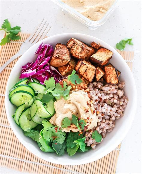 Miso Glazed Eggplant Buddha Bowl — Naturally Nina