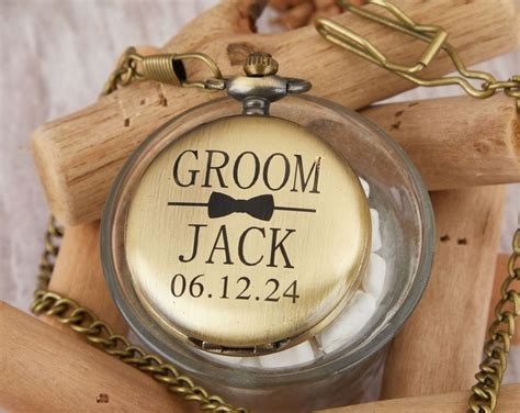 Personalized Engraved Pocket Watch The Perfect Gift For The Groomsmen