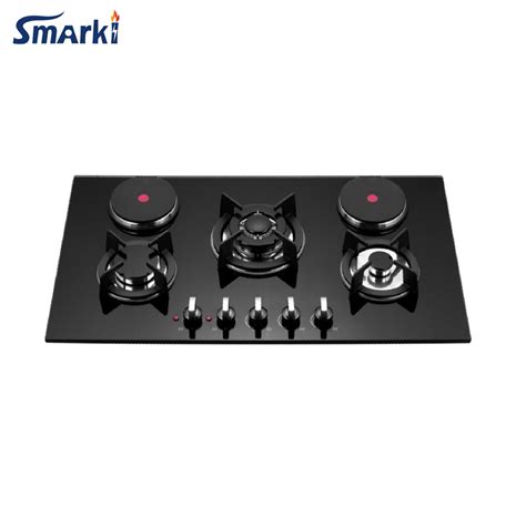 5 Burner Combination Gas And Electric Hot Plate Built In Stove Hob Gas And Electric Stove And
