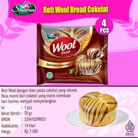 Jual Paket Roti Wool Bread Cokelat Sharon Bakery Gr Shopee