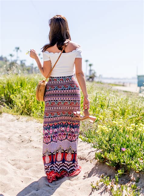 Sydne Style Shows The Best Maxi Skirts For Summer Boho Spring Outfits Maxiskirt Croptop