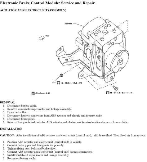 Nissan Abs Actuator Problem