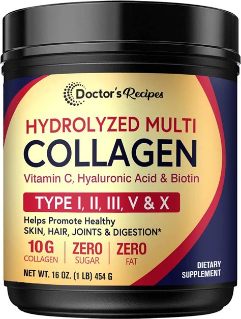 Hearthy Foods Collagen Powder 18g Protein Hydrolyzed Collagen Biotin