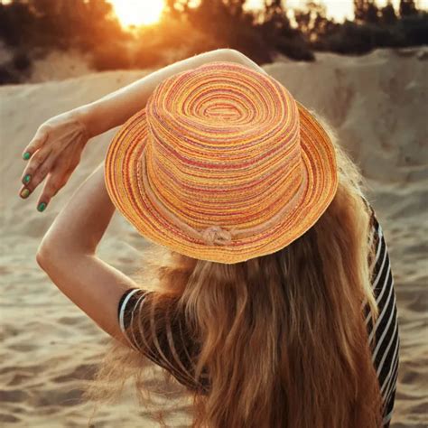 Chapeau De Paille Femmes Chapeaux Pliables Pour Hommes Soleil Vacances