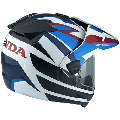 Arai Tour X Honda Africa Twin White Blue Arai Helmets At Two Wheel