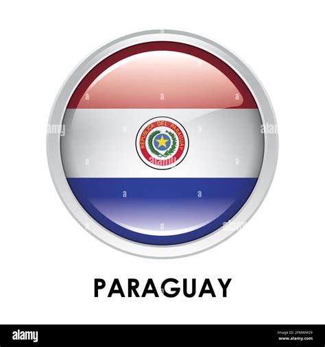 Round Flag Of Paraguay Stock Photo Alamy