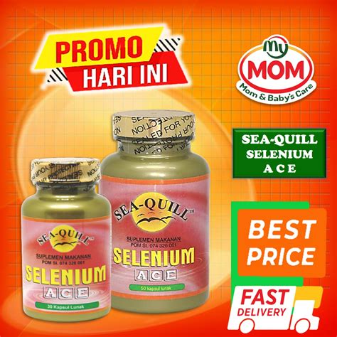 Jual BPOM Sea Quill Selenium A C E Isi 30s 50s Sea Quill Selenium