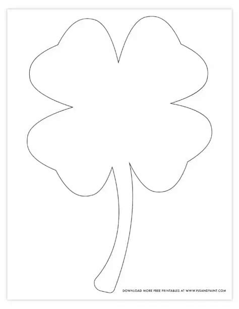 Four Leaf Clover Writing Template