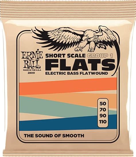 Ernie Ball Flatwound Short Scale Electric Bass Strings Zzounds