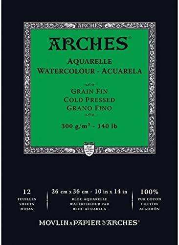 Arches X Cm Gsm Cold Pressed Watercolour Pad Amazon Co Uk