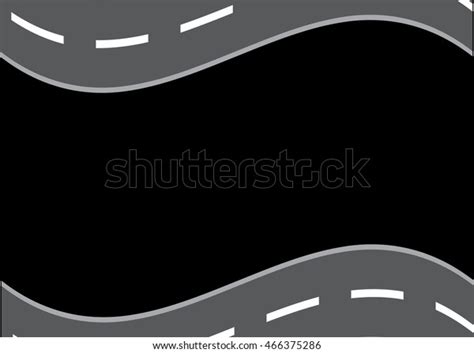 Curved Road White Markings Vector Illustration Stock Vector Royalty Free 466375286 Shutterstock