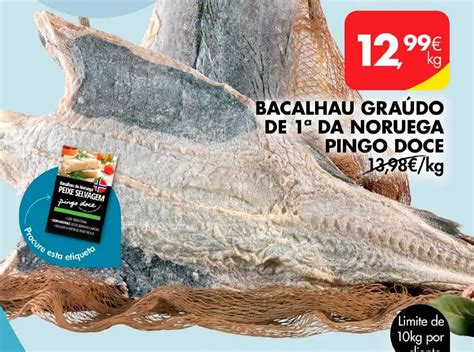 Promo O Bacalhau Gra Do De Da Noruega Pingo Doce Em Pingo Doce