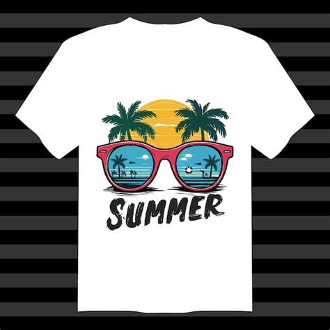 Premium Vector Summer Typography T Shirt Design Template