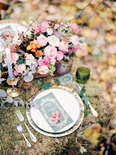 Enchanted Forest Fairytale Wedding In Shades Of Autumn Fabmood