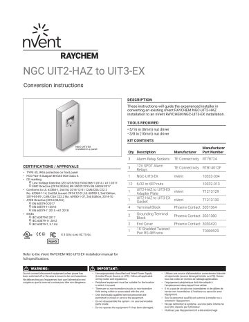 Raychem Ngc Uit Haz To Uit Ex Installation Manual Manualzz