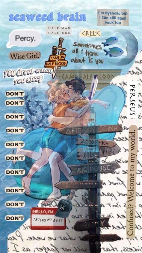 Percabeth Blue Pjoseries Percyjacksonandtheolympians Percy