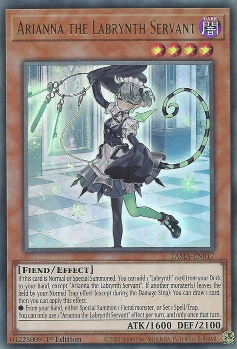 Arianna The Labrynth Servant Yugipedia Yu Gi Oh Wiki