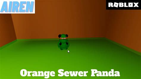 Orange Sewer Panda Find The Pandas Roblox Youtube