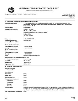 Fillable Online Safety Data Sheet In Accordance With GB T 16483 And GB