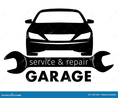 Logo Of Auto Repair Shop Cartoon Vector | CartoonDealer.com #25479019